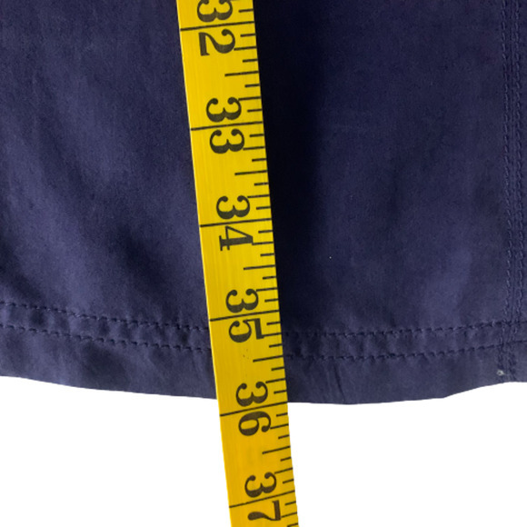 ALICE BY TEMPERLY Navy Blue Alva Silk Mini Shirt Dress - Picture 16 of 16